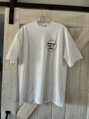 Los Angeles Apparel White Short Sleeve Crewneck Tee with Small Black Logo NWOT